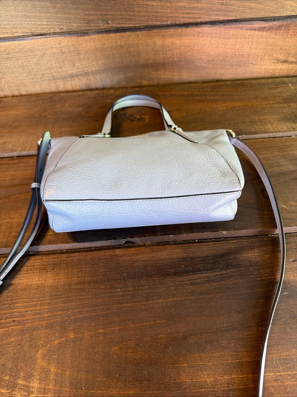 Coach Kelsey Mini Blue Leather Crossbody Satchel